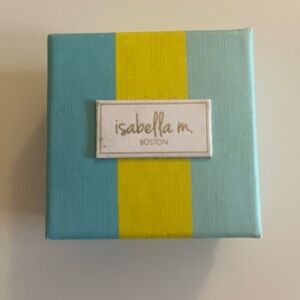 🗽Isabella M.Boston Blue & Yellow Box Jewelry Box
Sterling Silver stamped inside